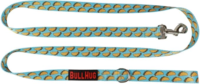 BULLHUG 6 FT Bulldog Leash with Padded Handle. Perfect for Bulldogs, French Bulldogs, Pugs & All Breeds. Leashes for Walking, Training Lead for Bulldogs (Tan Plaid)