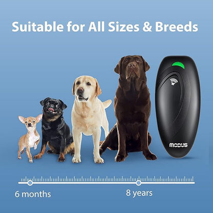 Dog Barking Control Devices 3 Modes Ultrasonic Dog Training and Anti-Barking Device Rechargeable Dog Barking Deterrent Devices,Alternative to Anti bark Collar,Barking Silencer Indoor and Outdoor