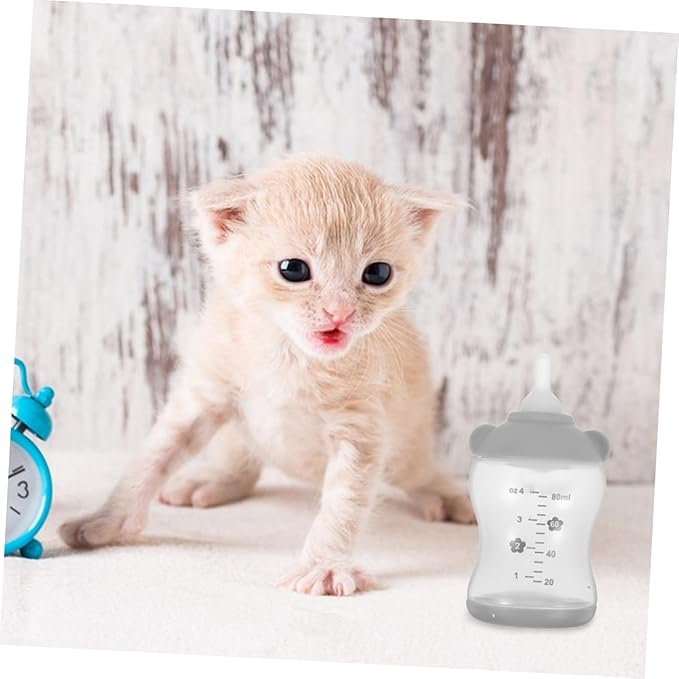 Balacoo 2PCS Pet Nursing Bottles Soft Milk Feeder for Kittens and Puppies Portable Heat Resistant Design for Newborn Pet Feeding Supplies