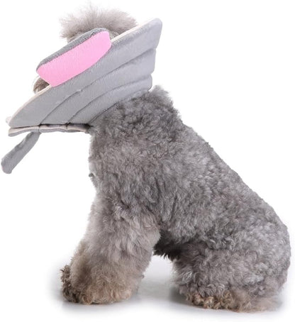 Pet Recovery Collar,Dog Protective E-Collar Soft Dog Cone Breathable Secure Lovely Collar for Puppy Small Medium Dogs (M-Neck: 35-38cm, Elephant)