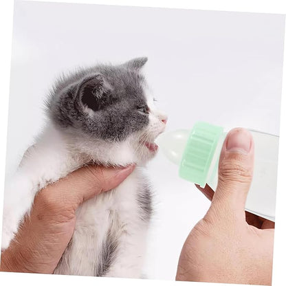 1set Pet Nursing Bottle Kit Soft Nipple Feeding Bottle for Puppies and Kittens Easy to Clean and Portable Leak Design for Milk and Water