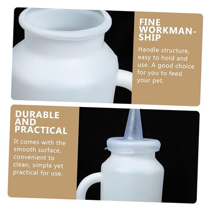 Mikikit 1.6L Calf Milk Bottle for Feeding Reliable Nursing Bottle Handle Suitable for Calves Lambs and Poultry