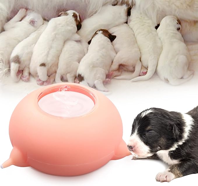 Kitten & Puppy Feeder Milk Nipple - 3 Nipple Bottles for Nursing & Multiple Puppies - Milk Replacer Formula