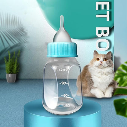 Happyyami 2pcs Kitten Nursing Bottles Silicone Pet Feeder for Kittens and Puppies Safe and Pet Feeding Easy to Use and Clean