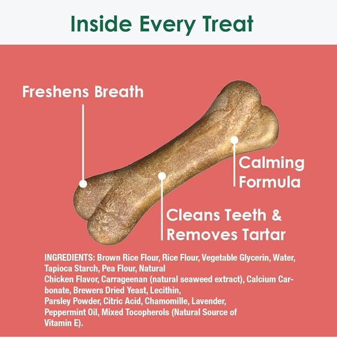 Bonies Hip & Joint Health Multi-Pack Regular Large Dogs 25 or More LBS - Natural Dog Treat - Low Calories - Chicken Flavor - 5 Bones