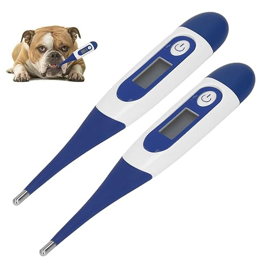 2Pcs Digital Pet Thermometer, Fast and Accurate Measurements in 20 Seconds, Suitable, Dogs, Horses, Veterinarian