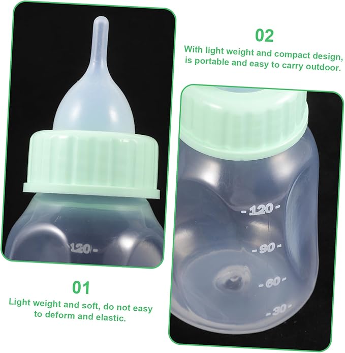 Milisten PET Nursing Bottle Kit for Kittens and Puppies Sturdy Squeeze Feeding Bottle Set for Small Pets for Nursing Milk and Water
