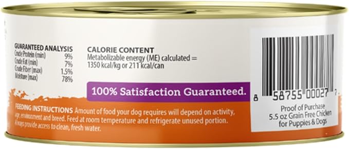 Health Extension 95% Chicken Grain-Free Wet Dog Food, High Protein Recipe, Limited Ingredients, Picky Eaters, Ideal for Sensitive Stomachs 5.5 oz (Case of 24)