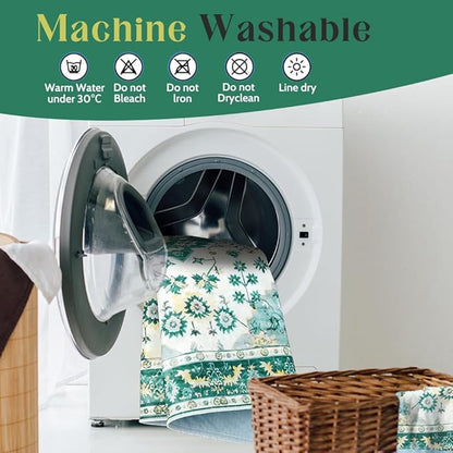 Washable Pee Pads for Dogs 2 Pack Reusable Puppy Training Pads 40"x26" Super Absorbent Waterproof Dog Training Pads, Non-Slip Potty Pads Whelping Pads Litter Mat Pet Supplies - Green Medallion