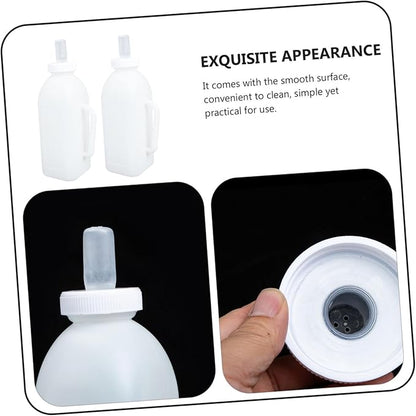 ORFOFE Lamb Milk Bottle Handled Calf Nursing Bottle Food Grade Silicone Portable for Kittens Puppies