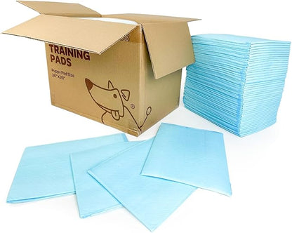 Best Pet Supplies XL (36 x 28 Inches) Puppy Pads 40 Count - Super Absorbent Dog Training Pads, Quick-Dry, Odor Control, Disposable Pee Pads, Leak-Proof Wee Wee Pads for Indoor Dogs – Baby Blue