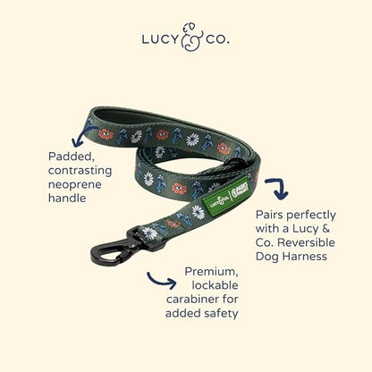 Lucy & Co. x Parks Project Power to the Parks Dog Leash, Durable Matching Dog Lead with Heavy Duty Hardware, Large