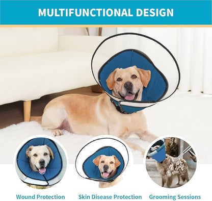 Cone Pet Cone (Blue, L(15.5"-17.8"))