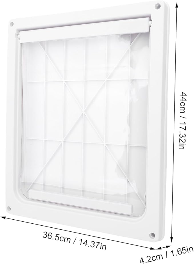 Asixxsix Pet Door, Large Doggy Door with Transparent Flap for Interior and Exterior Gates or Walls Weatherproof High Strength Easy to Install (L)