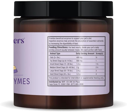 Dr. Mercola Bark & Whiskers Digestive Enzymes – Veterinarian Formulated – for Dogs & Cats – Non-GMO – 150 Scoops – Supports Kibble Digestion