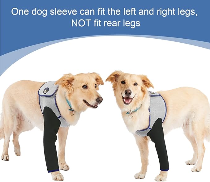 Coodeo Dog Recovery Suit, Cone Collar Alternative, Abrasion Resistant Dog Recovery Sleeve, Washable 2.5mm Thick and Waterproof, Pet Wounds Prevent Licking, Bite, Keep Dry（Grey，S