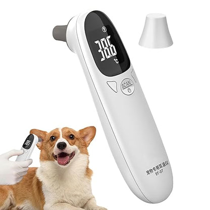 Animal Thermometers - Double Mode Design Veterinary Thermometers, Accurate Puppy Fever Detection Device | Flexible Temperature Options Pet Supplies for Dogs, Clear Led Display, for Cats, Cows