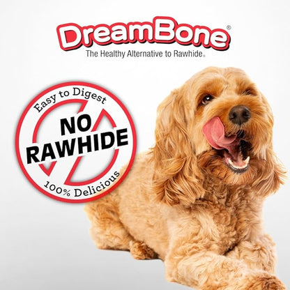 Dreambone Double Protein Chews Made with Real Chicken, Sirloin and Peanut Butter, 10 Count, Rawhide-Free Chews for Dogs, 9.80 Ounce (Pack of 1)