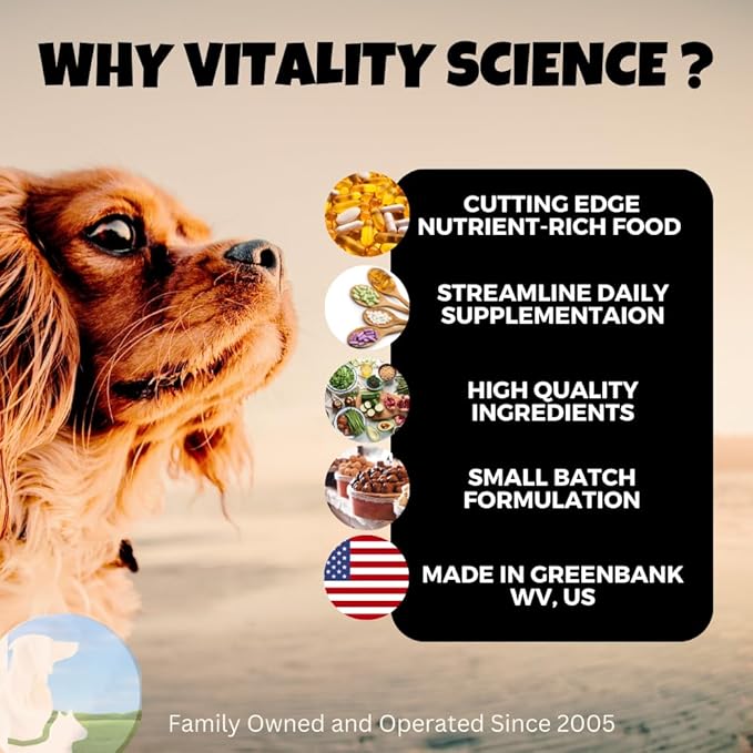 Vitality Science URO-Cleanse for Dogs | Aid for Urinary Tract, Bladder, Kidney Health | D-Mannose, Arabinogalactan, Zeolite | Prevents and Eliminates UTI, Bladder Issues | Dog Incontinence Supplement