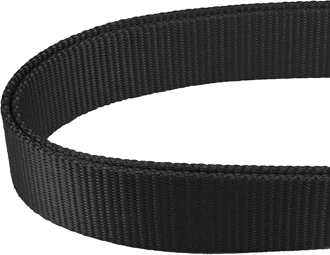 Mikivery Martingale Dog Collar Nylon Adjustable and Safety Training Colourful Comfortable Metal Buckle Pet Collars for Small Medium and Large Dogs(Black,M)