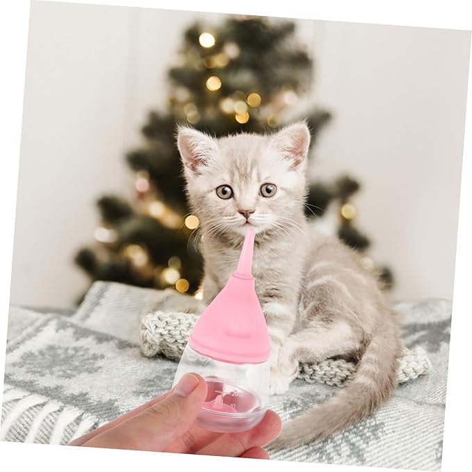 Toyvian Nursing Bottle for Puppy Feeding Bottle with Flow Nipples Easy to Lightweight Design for Kittens and Pets for Controlled Milk Feeding