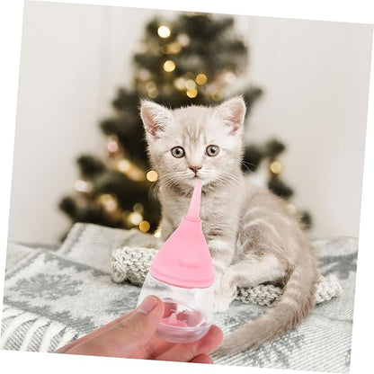 Toyvian Nursing Bottle for Puppy Feeding Bottle with Flow Nipples Easy to Lightweight Design for Kittens and Pets for Controlled Milk Feeding