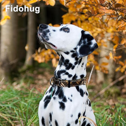 Fall Reflective Martingale Collar for Dogs with Quick Release Buckle Autumn Dog Collars (Brown Plaid, Large)