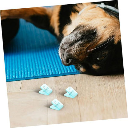 BESPORTBLE 8pcs Transparent Wall-Mounted Dog Pee Pad Holder Clips Reusable Puppy Training Supplies Nonslip Base for Secure Potty Pad Placement