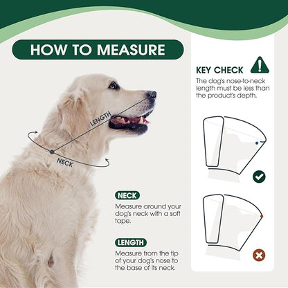 Dog Cone for Large Dogs After Surgery, Adjustable Soft Recovery Cone Collar for Dogs to Stop Licking, Professional Elizabethan Collar for Pet, Recovery Cones for Wound Healing & Hot Spots