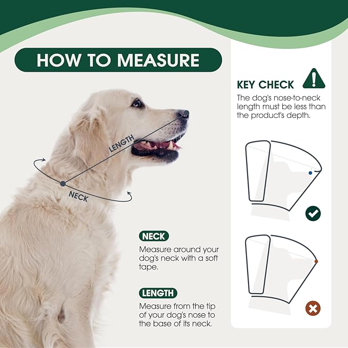 Dog Cone Collar After Surgery for Medium Dogs, Adjustable Soft Recovery Cone for Dogs to Stop Licking Biting, Comfortable Pet Elizabethan Alternative for Wound Healing