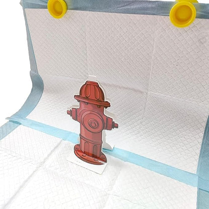 Dog Pee Pad,10Pcs Dog Pee Pad Trainer Paper Fire Hydrant Shaped Pet Diaper Pad Pet Potty for Dog Puppy