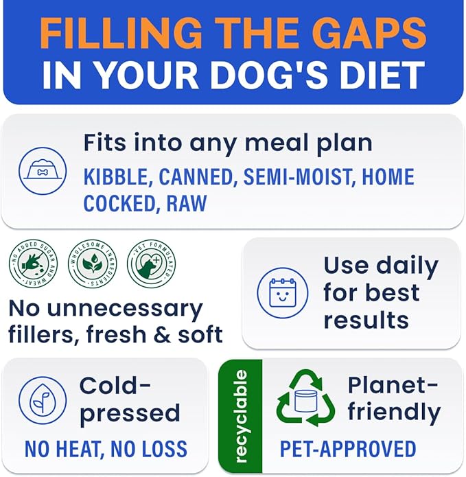 BARK&SPARK Dog Probiotics for Digestive Health & Enzymes - Diarrhea, Gas, Upset Stomach Relief & Season Allergy - Chews for Digestion - Pet Probiotics for Dogs (60Ct, Chicken)