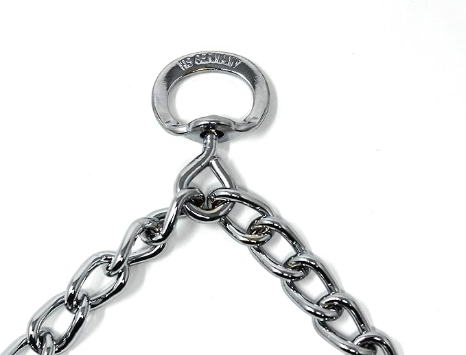 Herm Sprenger Prong Dog Training Collar, 22in x 3.0mm (Neck Size up to 18in) Medium, Ultra-Plus Chrome Plated Steel Pet Pinch Anti Pull Collar for Dogs Made in Germany