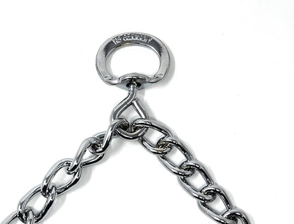 Herm Sprenger Prong Dog Training Collar, 22in x 3.0mm (Neck Size up to 18in) Medium, Ultra-Plus Chrome Plated Steel Pet Pinch Anti Pull Collar for Dogs Made in Germany