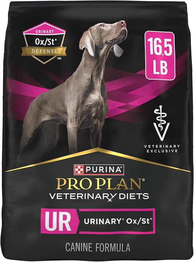 Pro Plan Veterinary Diets Purina UR Urinary Ox/St Canine Formula Dog Food Dry Kibble - 16.5 lb. Bag