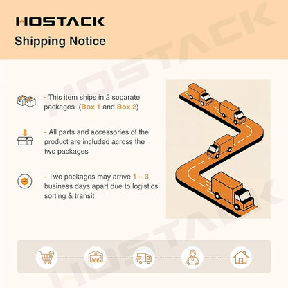HOSTACK 71" Tall Dog Crate Furniture, 55" W Dog Kennel with Storage Hutch, XL Dog Crate for Dogs with Feeding Bowls, Indoor Heavy Duty Dog Cage with Removable Room Divider, Wooden Pet House, Ash Grey