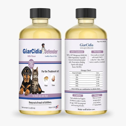 Giarcidia Say Good Bye to Flea and Ticks in Dogs & Cats Defender - Include 3ml Dropper with Cap