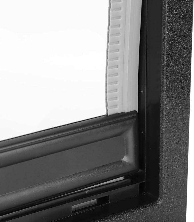 Dioche Pet Door for Large Dogs WallMounted Dog Door with BuiltIn Magnet Removable Installation Pet Accessory for Easy Indoor Outdoor Access (Black)