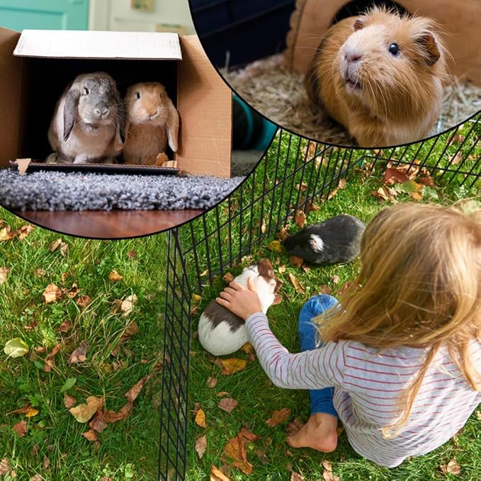 BestPet | Foldable Dog Playpen | 30 Inch, 8 Panels | Metal Pet Exercise Pen | Indoor Outdoor Portable Dog Fence with Door | Removable, Rust-Resistant Secure Pet Kennel | Easy to Assemble
