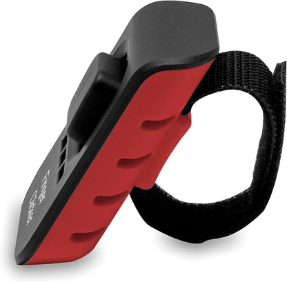 Educator Dog Training Finger Clicker – Audible Positive Reinforcement Trainer with Adjustable Sound & Velcro Finger Strap – Portable Pet Obedience Training Tool, Red