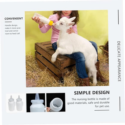 POPETPOP 2pcs Bottle Kitten Milk Feeder Puppy Milk Replacer Nipples for Pet Nursing Bottle
