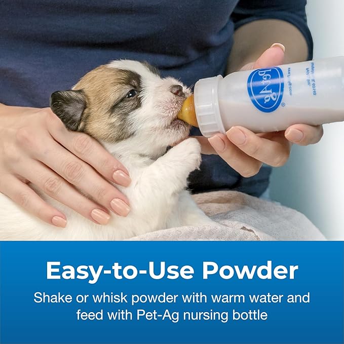 Pet-Ag PetLac Powder for Puppies - 10.5 oz, Pack of 4 - Puppy Milk Replacement Powder for Puppies Newborn to Six Weeks Old - Easy to Digest