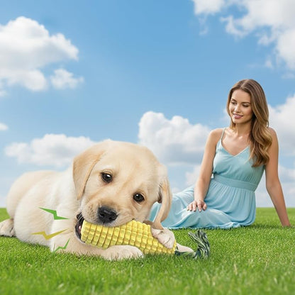 2 Pack Corn Dog Chew Toys for Small Dog Toys & Puppy Toys – Durable Dog Toys for Teething, Puppy Teething Toys with Squeaker, Dog Toys to Keep Them Busy, Chew Toys for Dogs