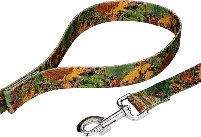 Country Brook Petz - Southern Forest Camo Martingale Dog Collar and Leash - Camouflage Collection Featuring Rugged Designs (1 Inch, Medium)