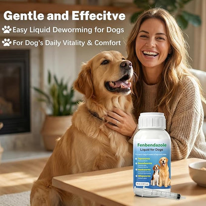 Dewormer for Dogs Fenbendazole for All Wormers, Roundworms , Hookworms , Whipworms and Tapeworms Broad Spectrum