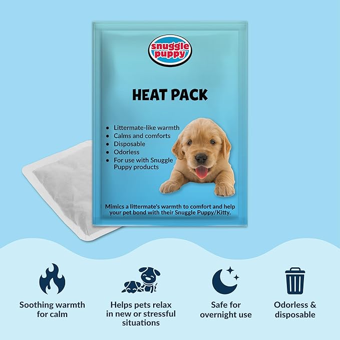 Snuggle Puppy Heartbeat Puppy Toy for Large Breeds, Breed Buddies Collection-Rottweiler, Plush Dog Toy with Real-Feel Pulse and Heat Pack for Crate Time, First Nights, and Rest