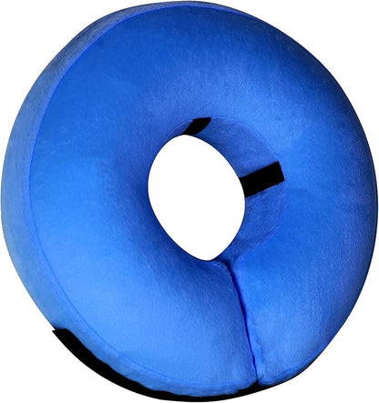 Inflatable Dog Cone Collar-Soft Protective Cone for Dogs After Surgery,Dog Donut Collar for Large Medium Small Dogs and Cats (Blue,Small)