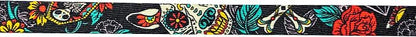 Wolfgang Heavy Duty Martingale Dog Collar with Quick Release Nylon Buckle for Walking & Training, LosMuertos Print, Extra Large