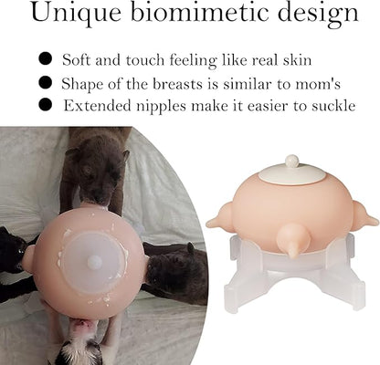 Doggiema Puppy Milk Feeder Nursing Station feeders for Multiple Puppies Milk replacer Dongdong pet L Size(Medium Dog)