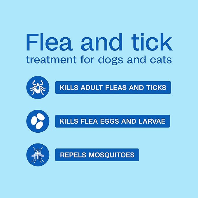 ADAMS Plus Flea & Tick Dog and Cat Spray, Kills Fleas & Ticks, Repels Mosquitoes, Prevents Flea Infestations for up to 2 Months, Flea Treatment for Dogs, Cats, Puppies, & Kittens, 8 Fl oz